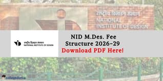 NID MDes Fee Structure 2026-29 Released @admissions.nid.edu; Download PDF Here!